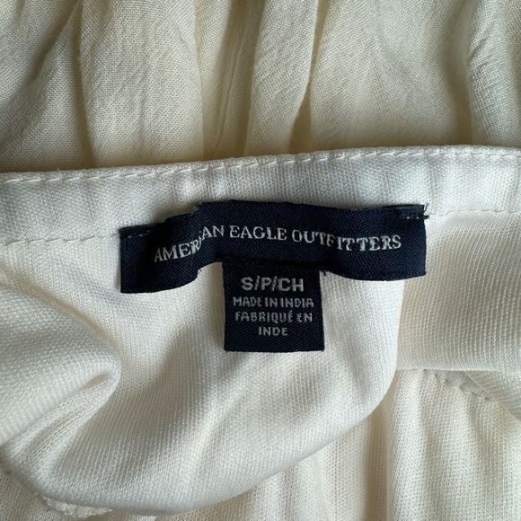 American Eagle sz S - IVORY bohemian Sundress w/ LACE BODICE - Picture 13 of 13